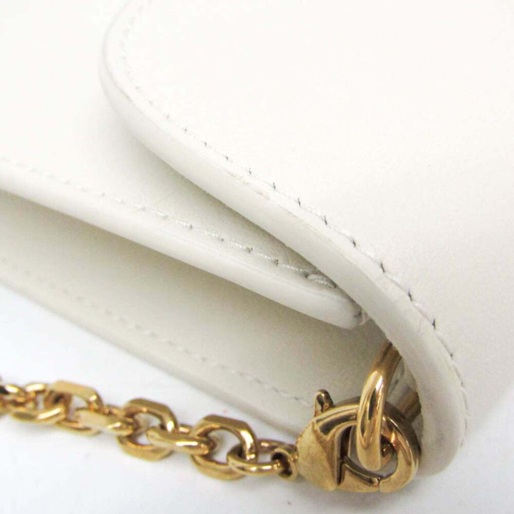 CHRISTIAN DIOR White Leather Shoulder Bag - Picture 7 of 16